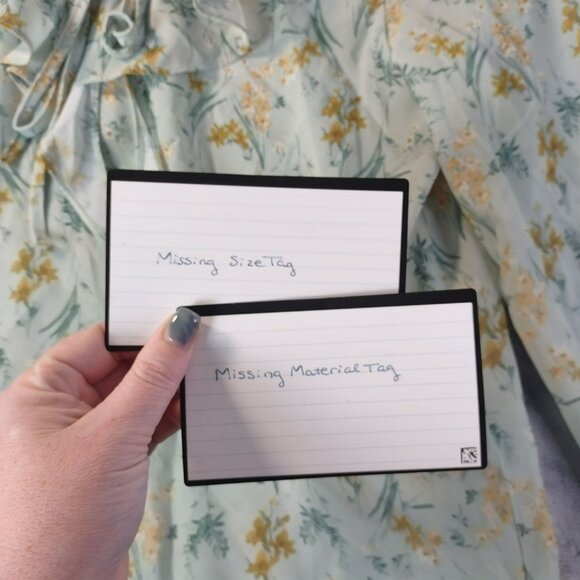 Vintage Floral Ruffle Blouse Mint Yellow Ditsy Print Tie‎ Neck Flare Sleeve - Picture 7 of 9